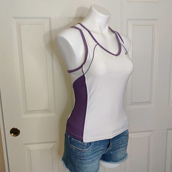 Nike Fit Dry fitted racerback tank top 208401-110 M - Picture 4 of 10